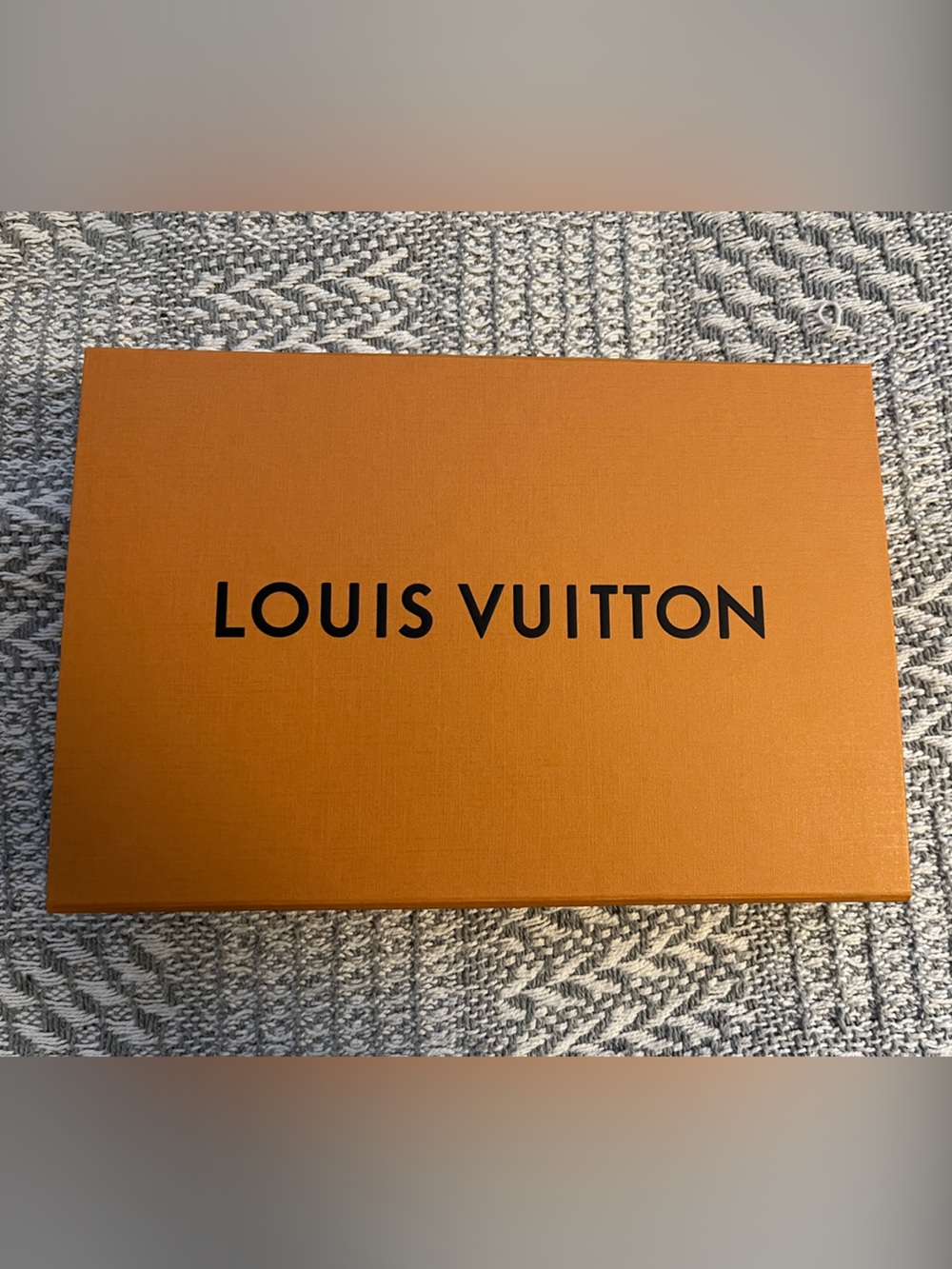 Louis Vuitton Orange Presentation Box with Black Logo